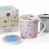 Šalica s cjedilom Confetti 320 ml